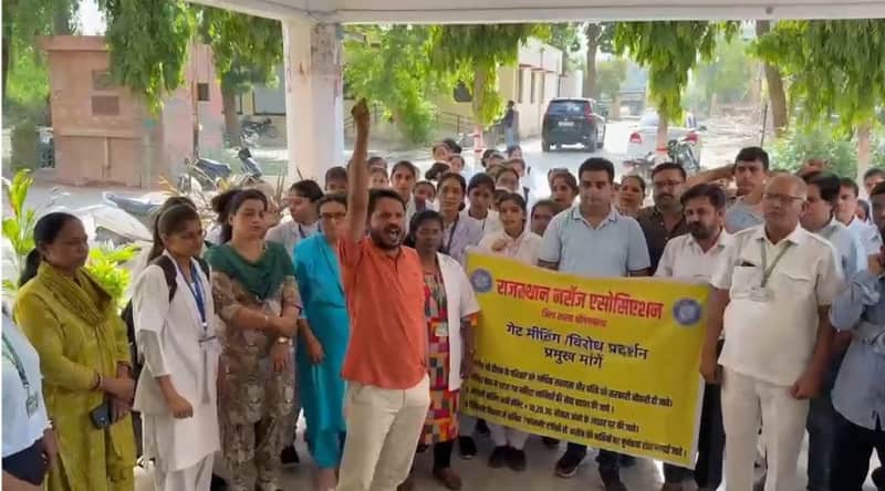 श्रीगंगानगर में नर्सेज आंदोलन तेज, कल से विरोध प्रदर्शन बढ़ेगा