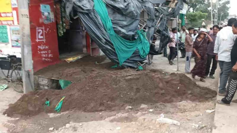 मांगरोल में अवैध बजरी से भरी ट्रैक्टर ट्रॉली पलटी, बड़ा हादसा टला