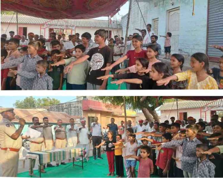 लूणावास कल्लां में सड़क सुरक्षा जागरूकता अभियान, ग्रामीणों ने ली शपथ आज
