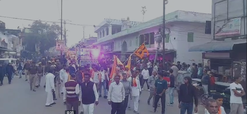 टोंक श्रीराम शोभायात्रा: रामलला की प्राण-प्रतिष्ठा द्वितीय वर्षगांठ पर शहर में उमड़ा भक्तों का भव्य जनसैलाब, जयकारों से गूंजा पूरा शहर