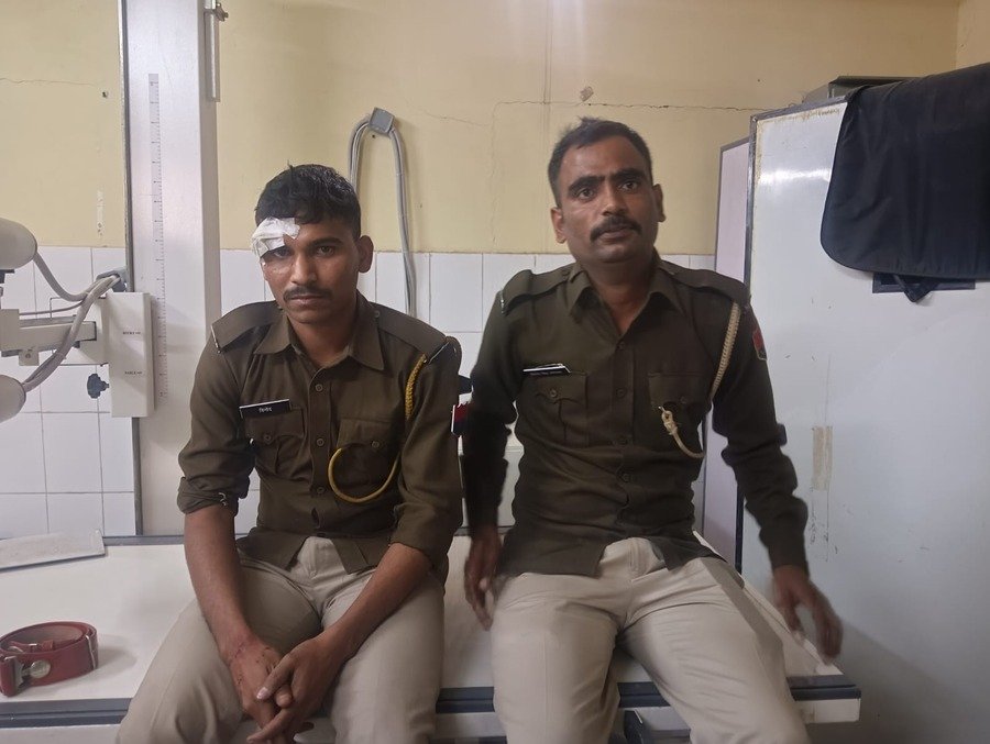 बूंदी पुलिस एस्कॉर्ट हादसा: बासनी बॉर्डर पर कंटेनर की टक्कर से ASI सहित 3 जवान घायल